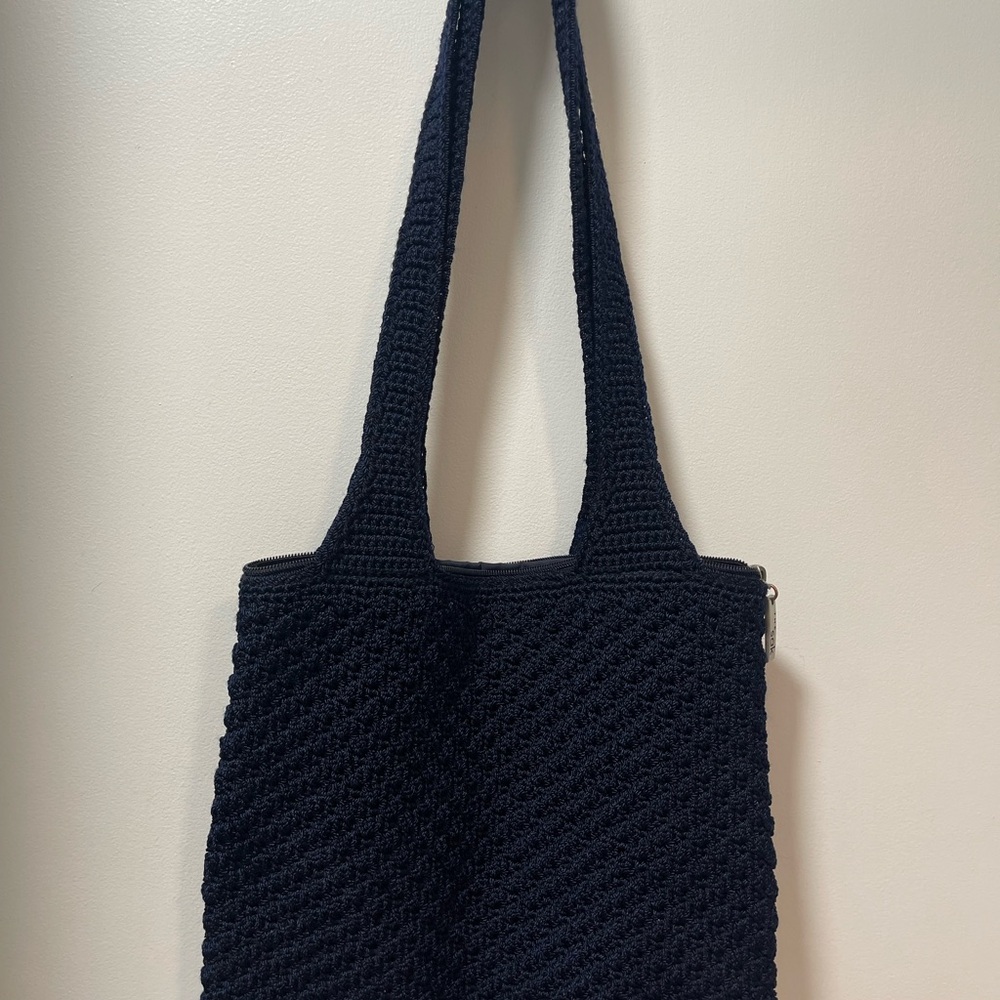 Navy blue "The Sack" bag